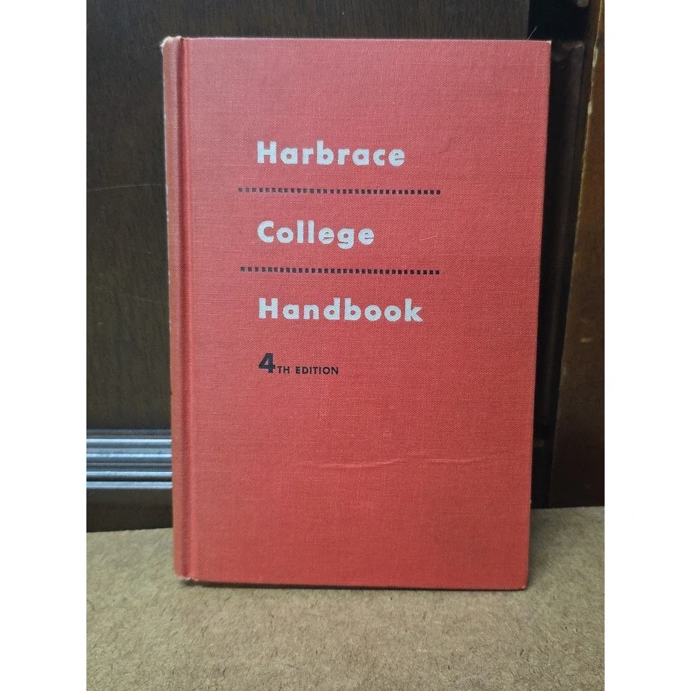 Harbrace‎ College Handbook English 4th Edition 1956 HC Textbook John Hodges HC